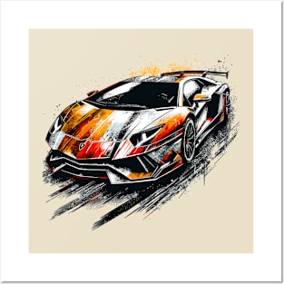 Lamborghini aventador Posters and Art